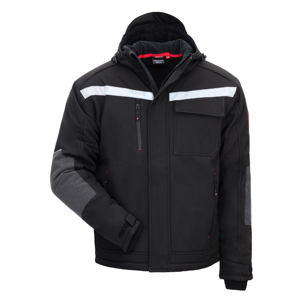 Veste Softshell Nitras Motion Tex Light Falco - Homme Taille M Noir/Gris